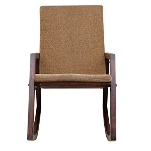 Sheesham Wood Standard Rocking Chair with Cushions for Adults (Walnut Finish)