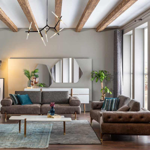 Modern 2-Piece Sofa Set
