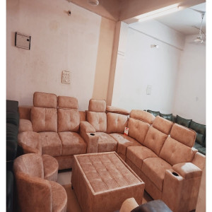 Comfatable Sofa Set In Golden Color